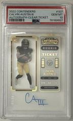 Calvin Austin III [Autograph Clear Ticket] #107 Football Cards 2022 Panini Contenders Prices