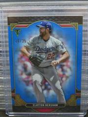 Clayton Kershaw [Sapphire] #7 Baseball Cards 2022 Topps Triple Threads Prices