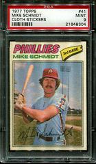 Mike Schmidt Baseball Cards 1977 Topps Cloth Stickers Prices