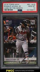 Ronald Acuna Jr. Baseball Cards 2018 Topps Now Card of the Month Prices