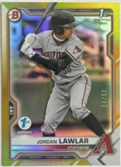 Jordan Lawlar [Gold Foil] #BD-194 Baseball Cards 2021 Bowman Draft 1st Edition Prices