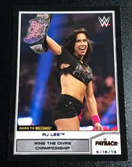 AJ Lee [Purple] Wrestling Cards 2014 Topps WWE Road to Wrestlemania Prices