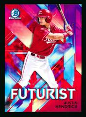 Austin Hendrick [Red Refractor] Baseball Cards 2021 Bowman Chrome Futurist Prices