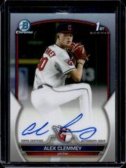 Alex Clemmey [Refractor] Baseball Cards 2023 Bowman Draft Chrome Prospect Autographs Prices