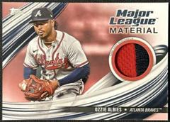 Ozzie Albies [Red] #MLM-OA Baseball Cards 2023 Topps Update Major League Material Prices