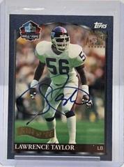 Lawrence Taylor Football Cards 1999 Topps Hall of Fame Autograph Prices