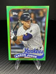 Derek Jeter, Aaron Judge [Green] #89DH-11 Baseball Cards 2023 Topps Archives 1989 Doubleheaders Prices