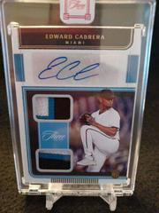 Edward Cabrera [Holo Gold] #RDJA-EC Baseball Cards 2022 Panini Three and Two Rookie Dual Jersey Autographs Prices