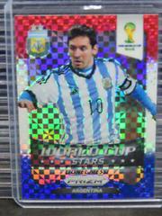 Lionel Messi [Red White Blue Power Plaid] #1 Soccer Cards 2014 Panini Prizm World Cup Stars Prices