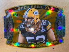Clay Matthews [Gold] #SB-37 Football Cards 2011 Topps Super Bowl Legends Die Cut Prices