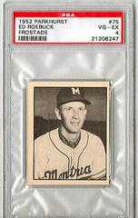 Ed Roebuck Baseball Cards 1952 Parkhurst Frostade Prices