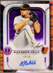 Alexander Wells [Purple] #TA-AWE Baseball Cards 2022 Topps Tribute Autographs Prices