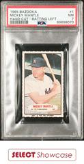 Mickey Mantle [Hand Cut Batting Left] #1 Baseball Cards 1965 Bazooka Prices