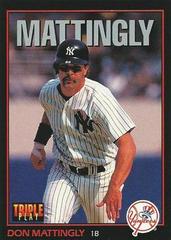 Don Mattingly #120 Baseball Cards 1993 Panini Donruss Triple Play Prices