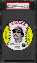 Reggie Jackson [A's] Baseball Cards 1976 Crane Potato Chips Discs Prices
