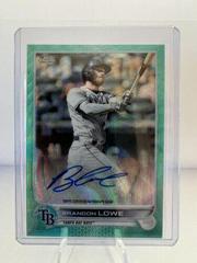 Brandon Lowe [Aqua] Baseball Cards 2022 Topps Chrome Veteran Autographs Prices