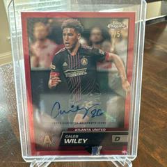 Caleb Wiley [Autograph Red] #47 Soccer Cards 2023 Topps Chrome MLS Prices