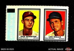 Don Demeter [Lee Walls] Baseball Cards 1962 Topps Stamp Panels Prices
