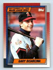 Gary DiSarcina #31 Baseball Cards 1990 Topps Major League Debut Prices