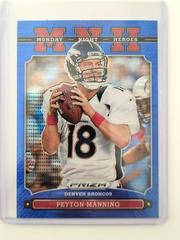 Peyton Manning [Blue Pulsar] #8 Football Cards 2013 Panini Prizm Monday Night Heroes Prices
