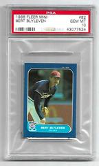 Bert Blyleven #82 Baseball Cards 1986 Fleer Mini Prices