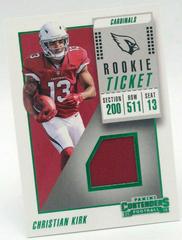 Christian Kirk #RTS-19 Football Cards 2018 Panini Contenders Rookie Ticket Swatches Prices