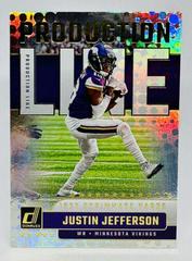 Justin Jefferson [Galactic] #PDL-12 Football Cards 2023 Panini Donruss Production Line Prices