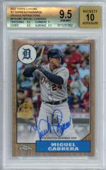 Miguel Cabrera [Orange] Baseball Cards 2022 Topps Chrome 1987 Autographs Prices