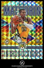 Bennedict Mathurin [Gold] #9 Basketball Cards 2022 Panini Mosaic Introductions Prices