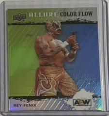 Rey Fenix [Green Blue] #R-26 Wrestling Cards 2022 Upper Deck Allure AEW Color Flow Prices