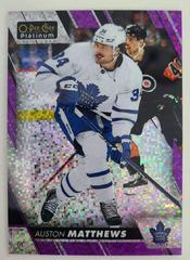 Auston Matthews [Violet Pixel] #P-AM Hockey Cards 2023 O-Pee-Chee Platinum Preview Prices