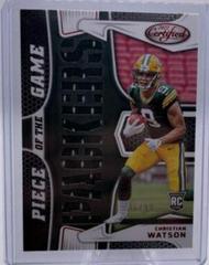 Christian Watson [Gold] #PG-CW Football Cards 2022 Panini Certified Piece of the Game Prices