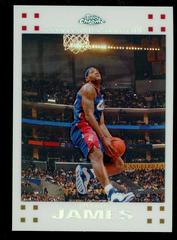 LeBron James [White Refractor] Basketball Cards 2007 Topps Chrome Prices