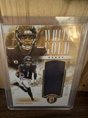Justin Fields [White Gold] #1 Football Cards 2023 Panini Gold Standard Prices