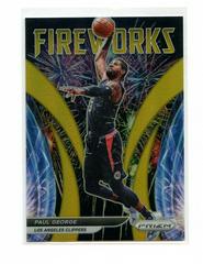 Paul George [Gold Prizm] #22 Basketball Cards 2021 Panini Prizm Fireworks Prices