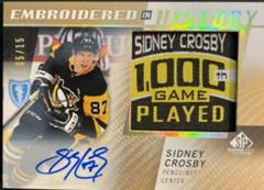 Sidney Crosby [Autograph] #2 Hockey Cards 2021 SP Game Used Embroidered in History Prices