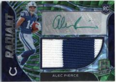 Alec Pierce [Neon Green] #RAD-API Football Cards 2022 Panini Spectra Radiant Rookie Patch Signatures Prices