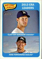 Clayton Kershaw, Jose Fernandez #8 Baseball Cards 2014 Topps Heritage Prices