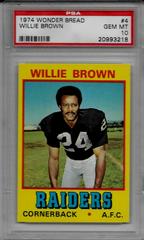 Willie Brown #4 Football Cards 1974 Wonder Bread Prices