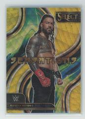 Roman Reigns [Gold Wave] Wrestling Cards 2023 Panini Select WWE Sensations Prices