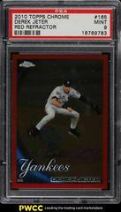 Derek Jeter [Red Refractor] #165 Baseball Cards 2010 Topps Chrome Prices