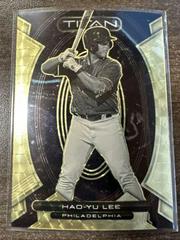 Hao Yu Lee [Gold Vinyl] #7 Baseball Cards 2023 Panini Chronicles Titan Prices