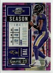 Lamar Jackson [Purple Pulsar] #5 Football Cards 2020 Panini Contenders Optic Prices