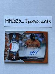 Yordan Alvarez [Orange] #BCAR-YA Baseball Cards 2023 Bowman Chrome Autograph Relics Prices
