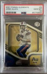 Josh Allen [Gold] #3 Football Cards 2021 Panini Elements Prices