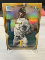 Carlson Reed [Gold] #BD-11 Baseball Cards 2023 Bowman Draft Prices