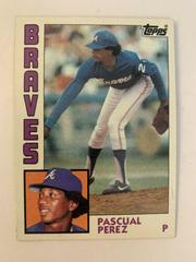Pascual Perez #675 Baseball Cards 1984 Topps Prices