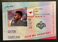 Courtland Sutton Football Cards 2018 Panini Prestige NFL Passport Prices