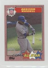 Addison Russell [Mini Red] #87-193 Baseball Cards 2017 Topps 1987 Prices