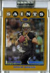 Drew Brees [Gold Refractor] #TC1 Football Cards 2008 Topps Chrome Prices